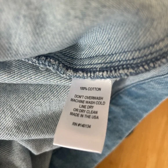 Carleen x Anthropologie Denim Jacket with Vibrant Patchwork - Large - Picture 5 of 8